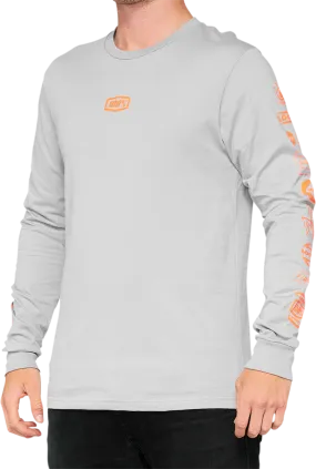 100% Retro Future Long-Sleeve T-Shirt - Vapor - Small 33007-404-10