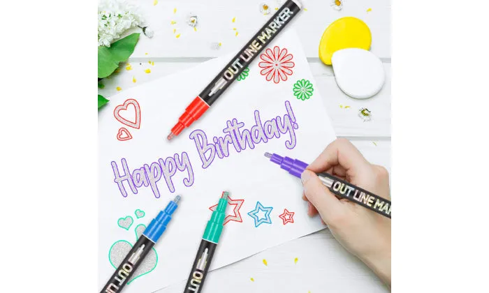 12 Colours Metallic Markers