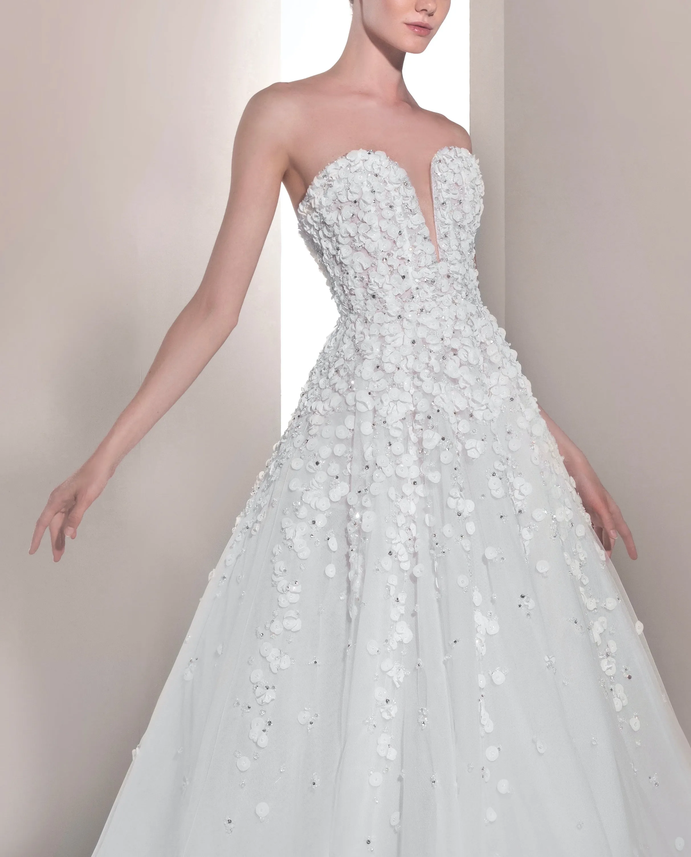 A-Line Tulle Dress with A Heart-Shaped Corset
