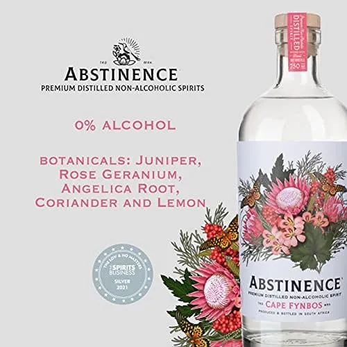 Abstinence Spirits Cape Floral | Award winning Non-Alcoholic Spirit | Calorie-free, Sugar-free | 750ml…
