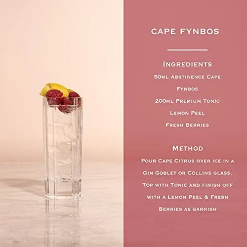 Abstinence Spirits Cape Floral | Award winning Non-Alcoholic Spirit | Calorie-free, Sugar-free | 750ml…