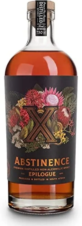 Abstinence Spirits Epilogue X | Award winning Non-Alcoholic Spirit | Calorie-free, Sugar-free | 750ml