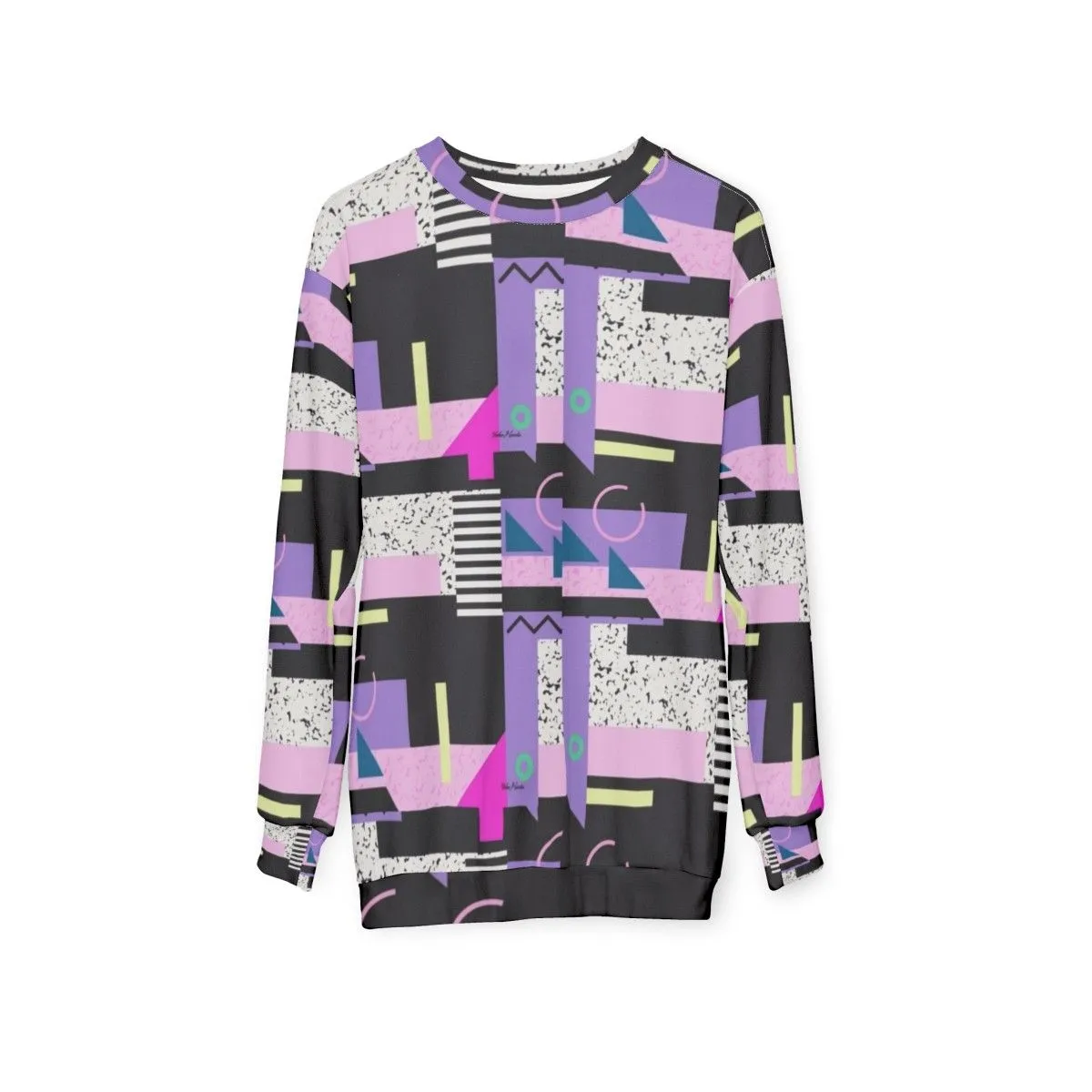Aesthetic 90s Retro Sweatshirt with Repeating Pattern