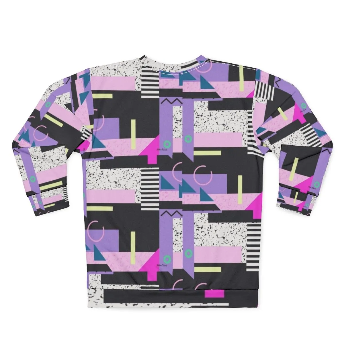 Aesthetic 90s Retro Sweatshirt with Repeating Pattern
