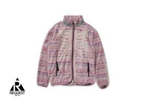 Ashland Bone & Stripe Fleece Jacket "Pink"