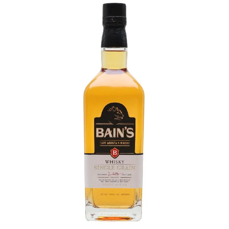 Bain's Cape Mountain Single Grain Whisky Founder Distiller ABV 40% 75cl