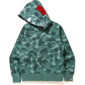 BAPE "Color Camo" 2nd Ape Full Zip Hoodie Green