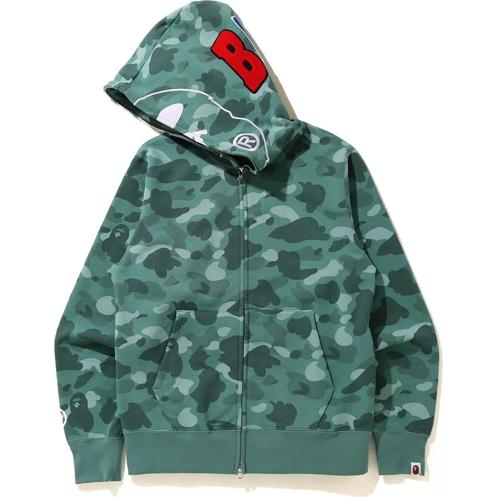 BAPE "Color Camo" 2nd Ape Full Zip Hoodie Green