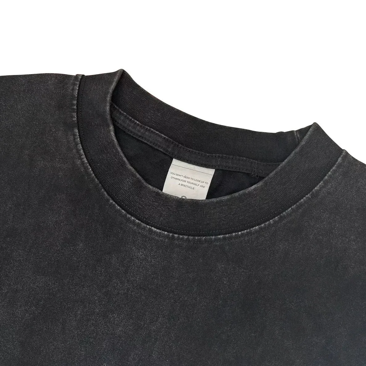 Berserk-Inspired Graphic T-Shirt – Guts Red Cape Design, Washed Black Oversized Cotton Tee