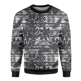 Black Flowers Printed Sweatshirt