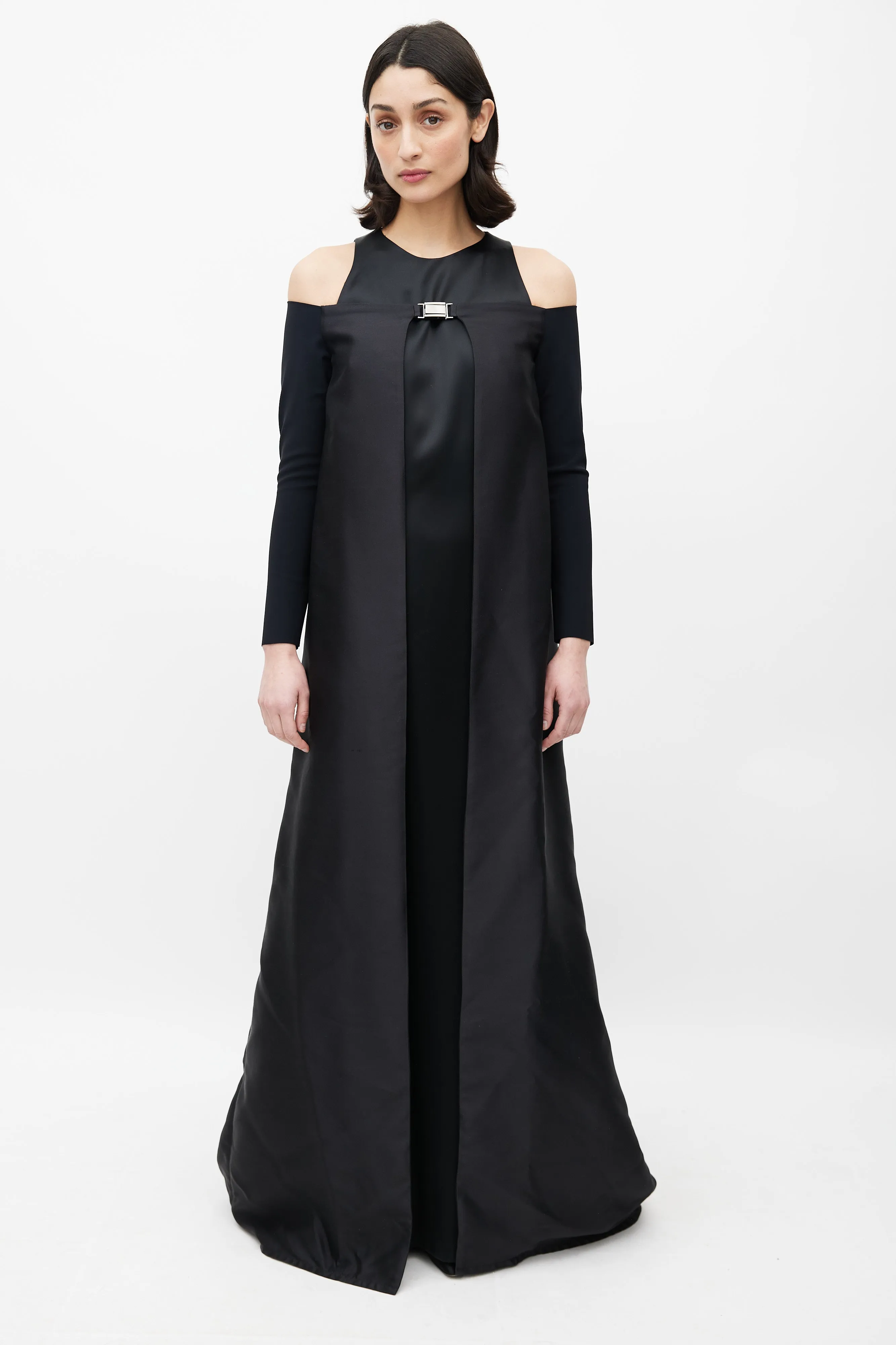 Black Off Shoulder Cape