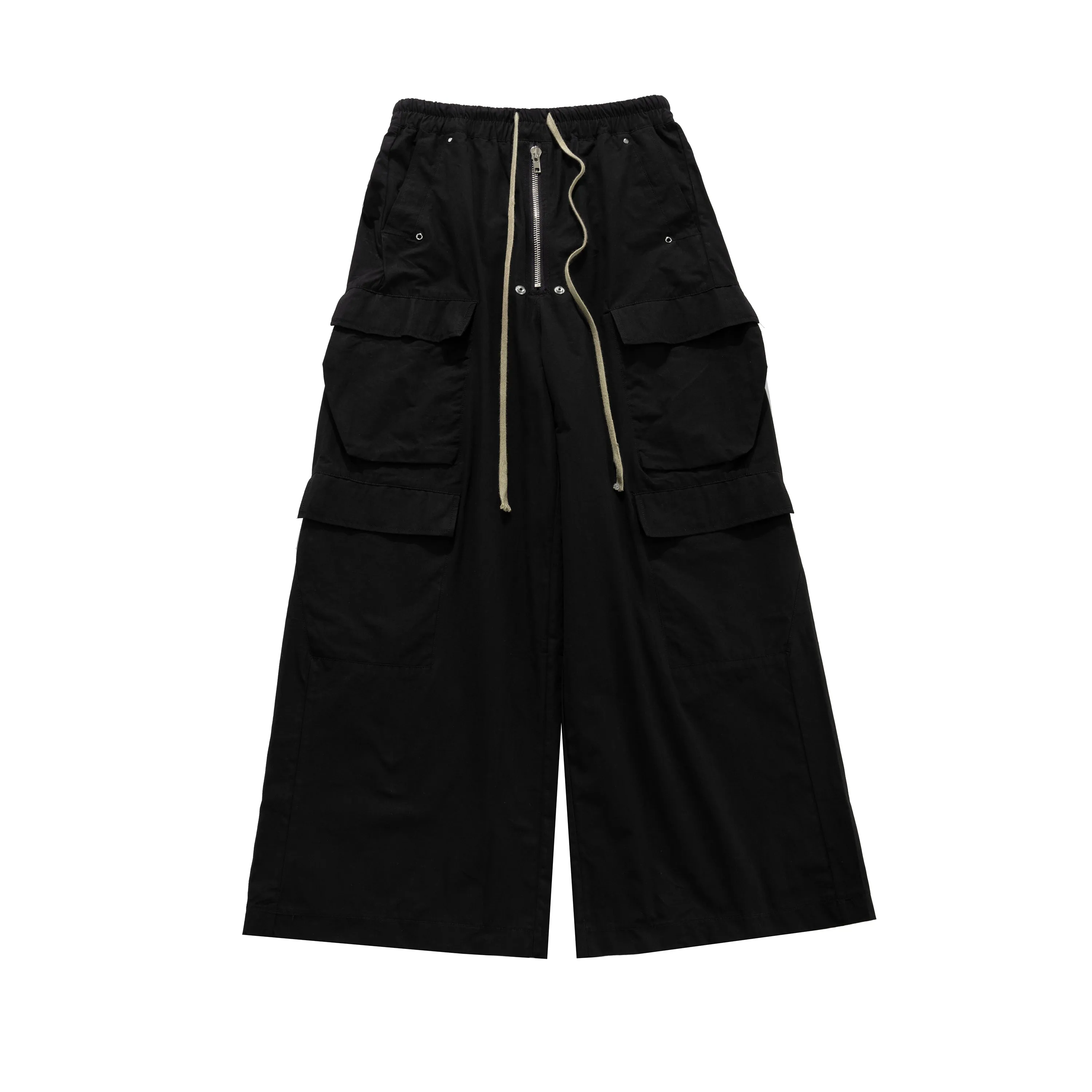 Black Pockets Stealth Cargo Pants