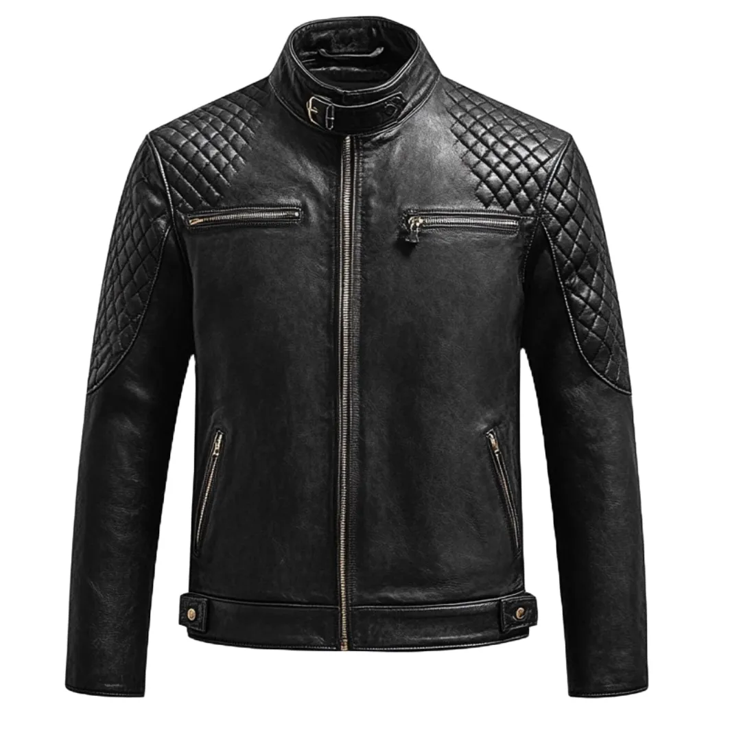 Black Quilted Jacket – Crafted from Premium Leather | El Zoro