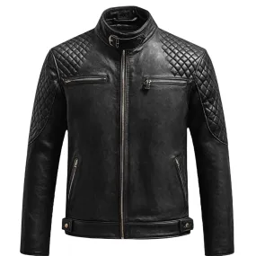 Black Quilted Jacket – Crafted from Premium Leather | El Zoro