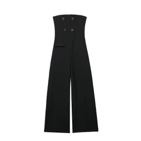 Black Tube Jumpsuit