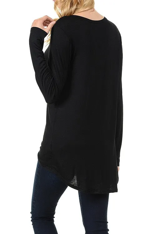 BLESSED Long Sleeve Scoop Neck