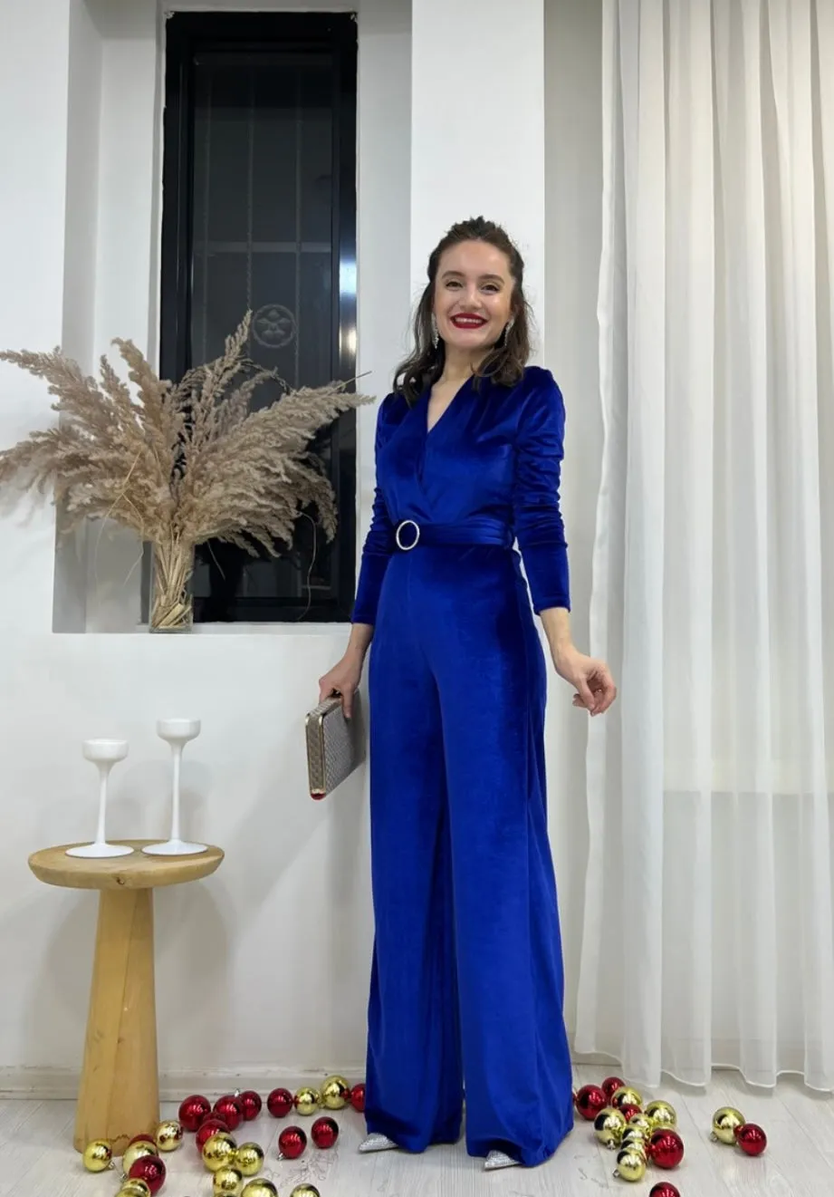 Blue Velvet Jumpsuit