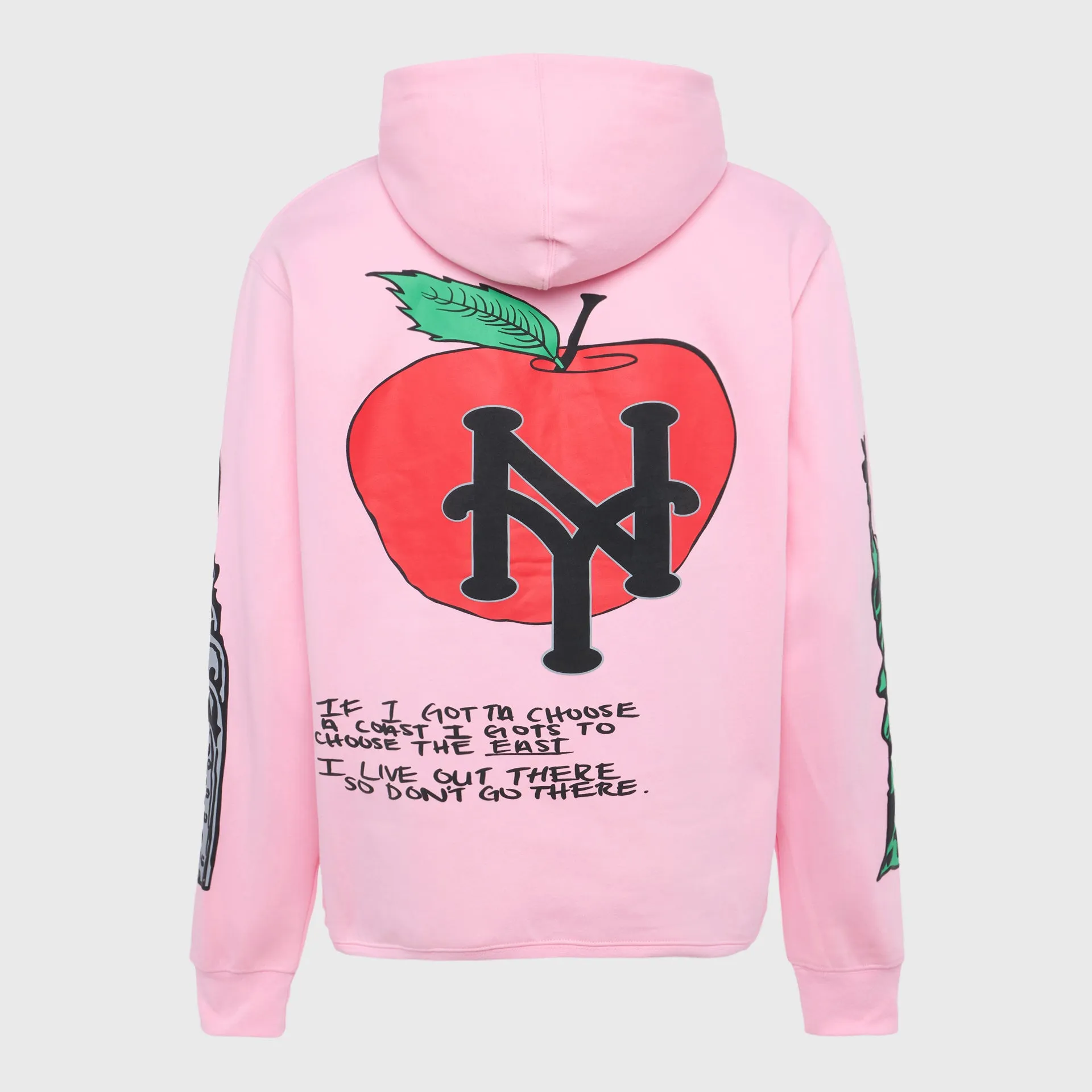 Cali to NYC Hoodie Pink