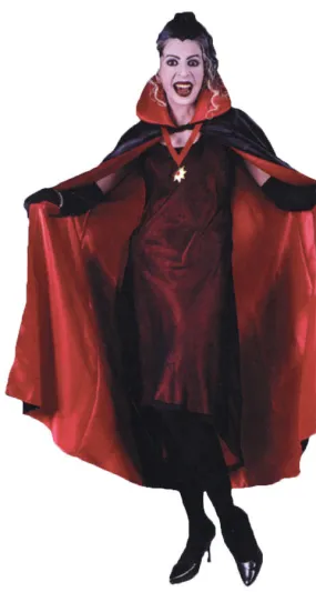 Cape 56In Deluxe Red  Costume