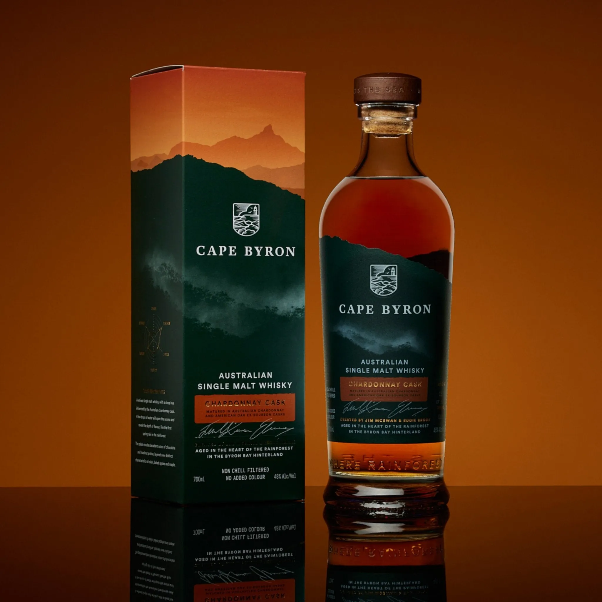 Cape Byron Chardonnay Cask Australian Single Malt Whisky (700mL)