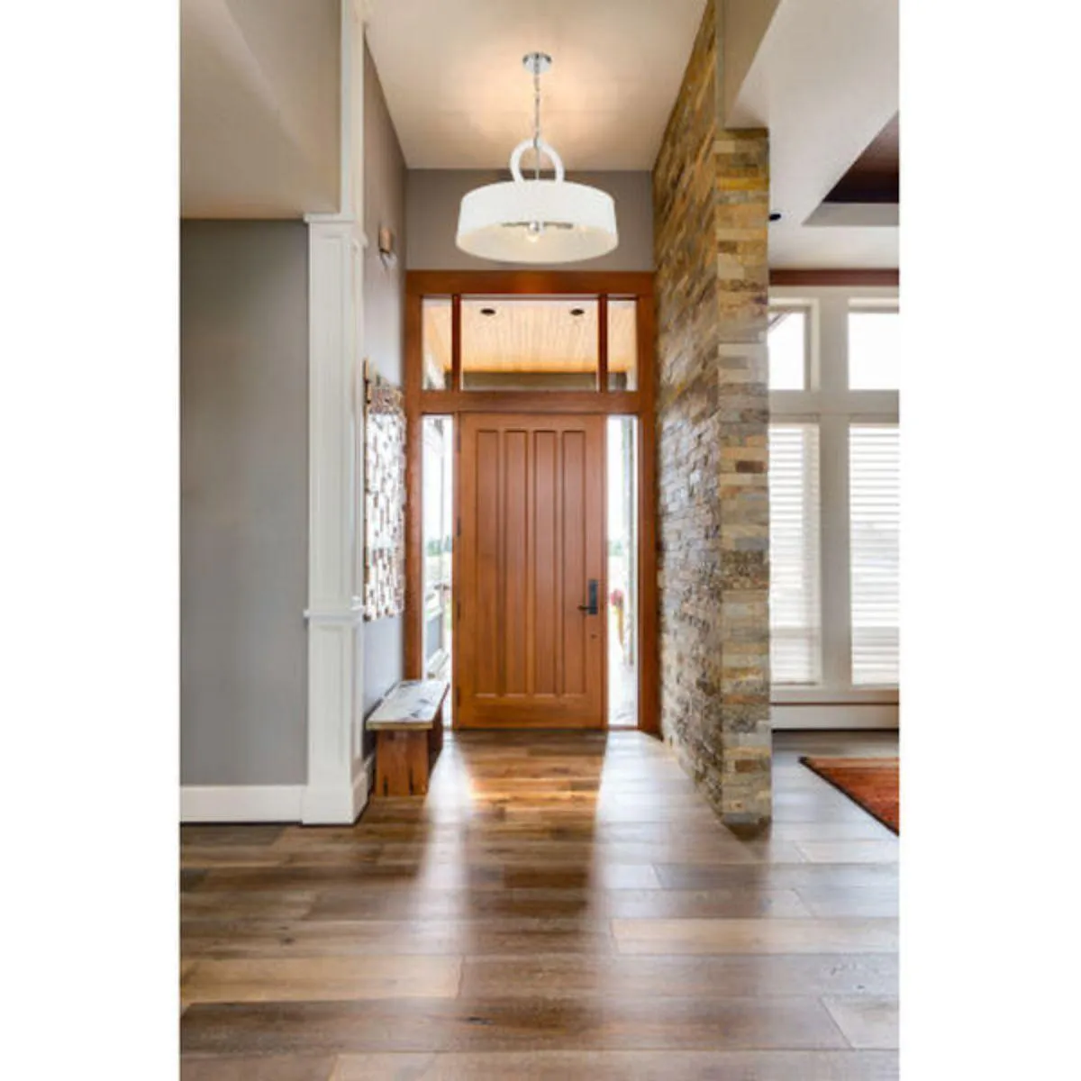 Cape Coral 24 in. 4 Lights Pendant Light Polished Nickel Finish