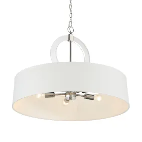Cape Coral 30 in. 5 Lights Pendant Light Polished Nickel Finish