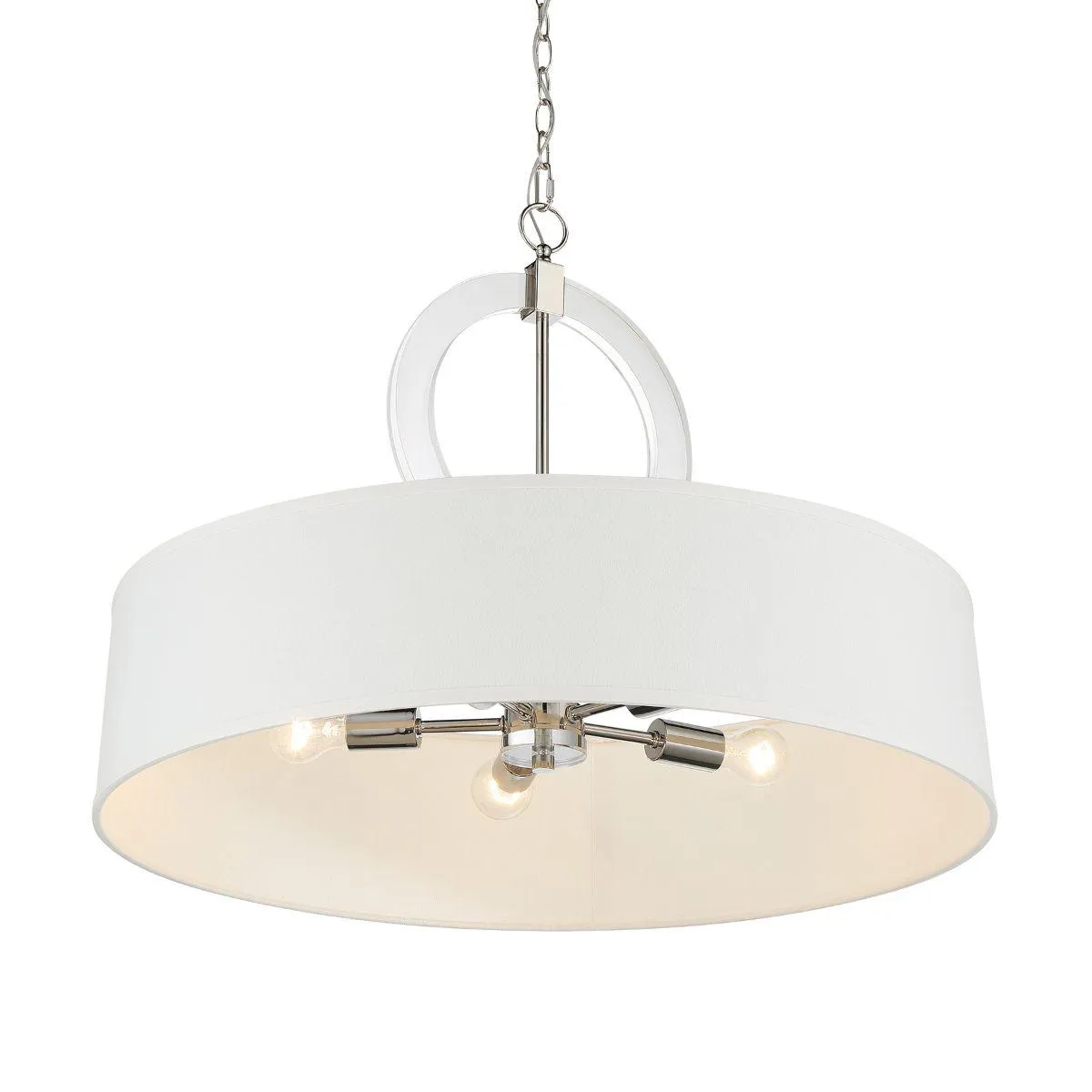 Cape Coral 30 in. 5 Lights Pendant Light Polished Nickel Finish