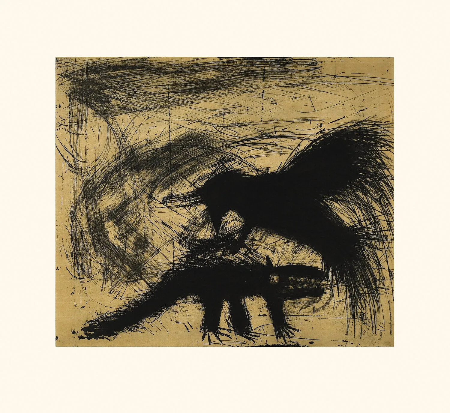 Cape Dorset 2020 Print, Frenzy, Kakulu Saggiaktok