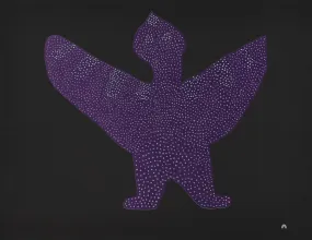 Cape Dorset 2020 Print, Sparkling Bird, Saimaiyu Akesuk