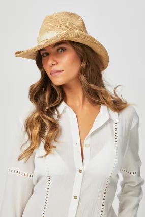 Cape Elizabeth Raffia Cowboy Hat