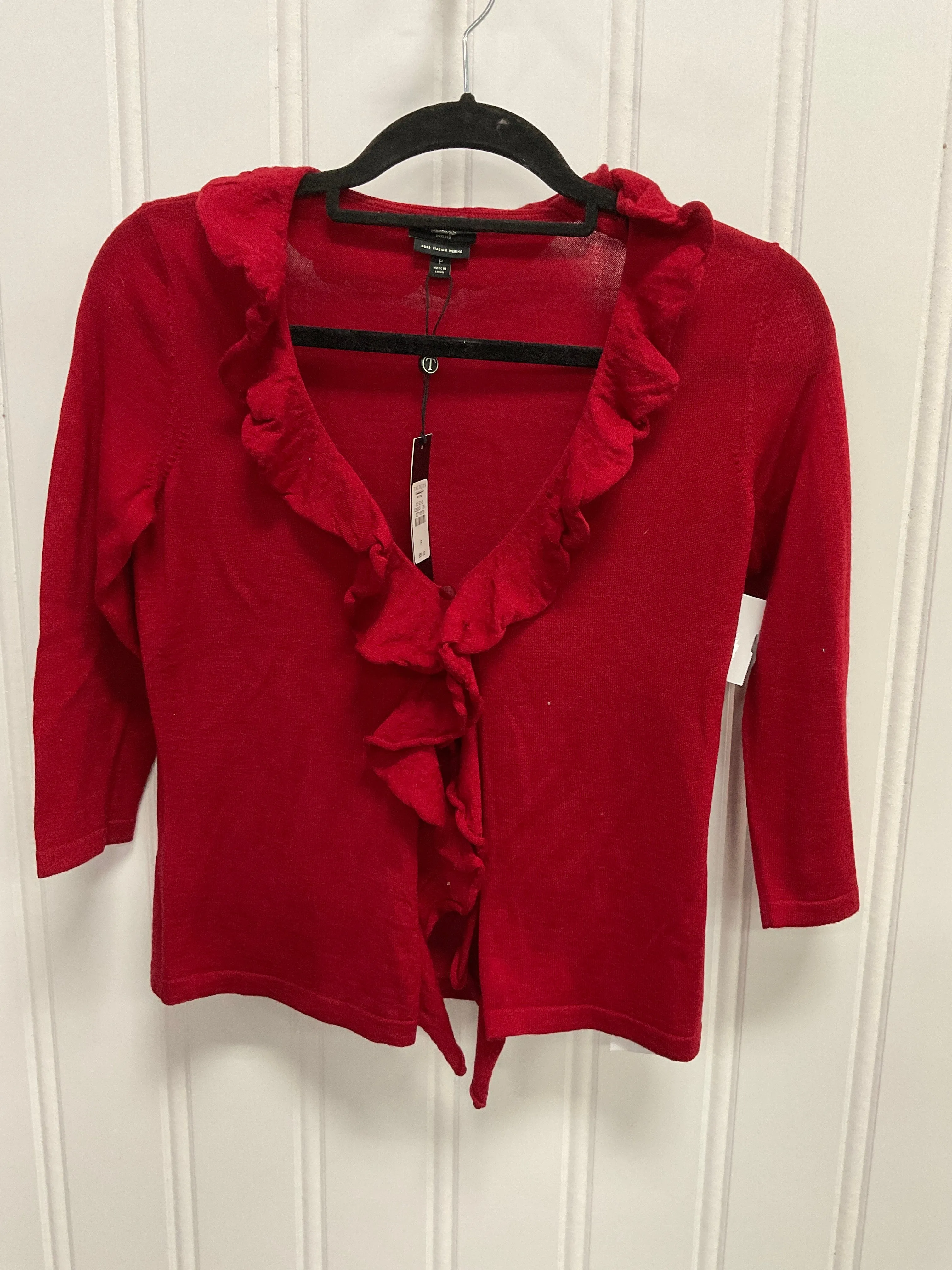 Cardigan By Talbots In Red, Size:Xsp