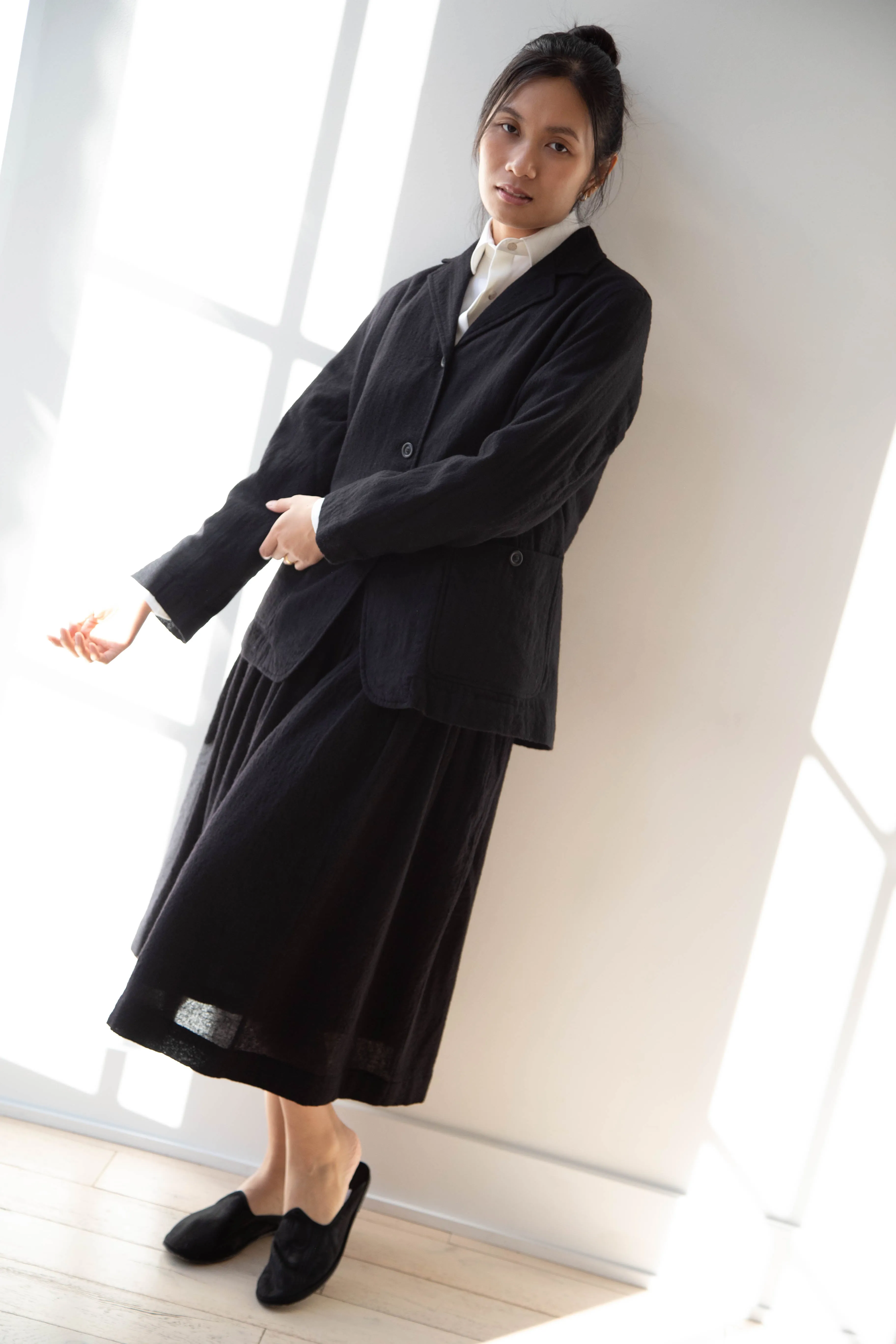 Casey Casey | Val Jacket in Black Wool
