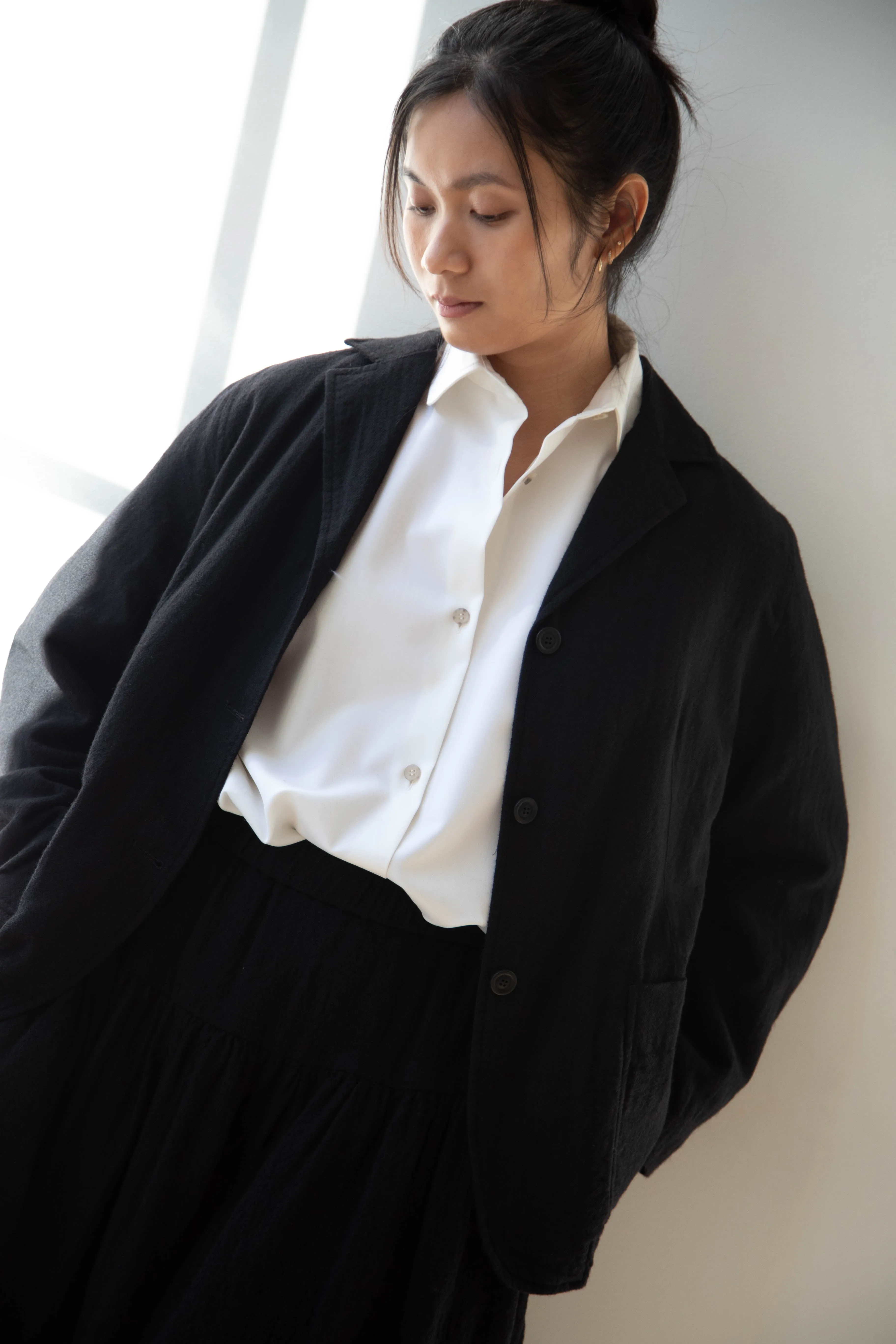 Casey Casey | Val Jacket in Black Wool