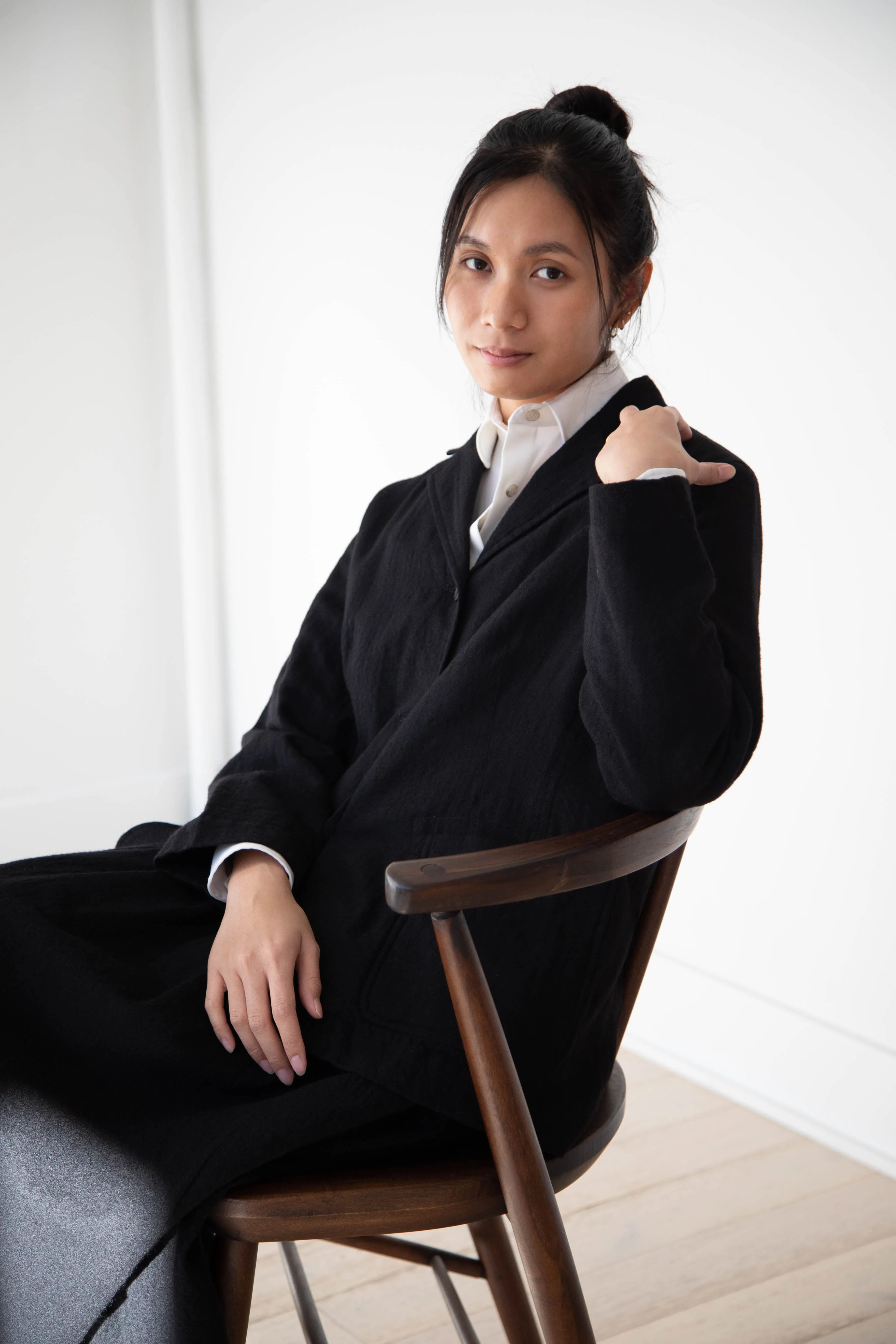 Casey Casey | Val Jacket in Black Wool