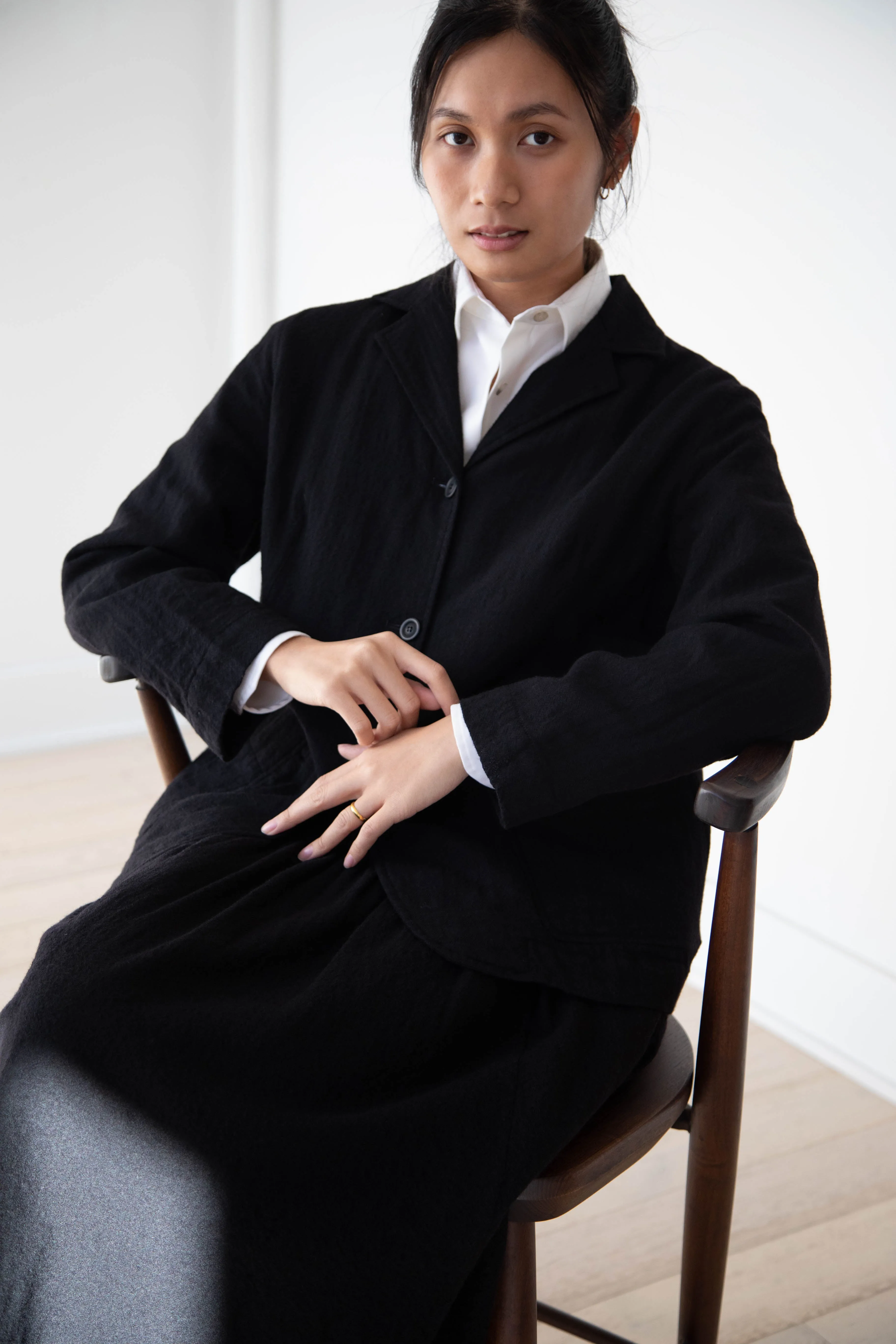 Casey Casey | Val Jacket in Black Wool