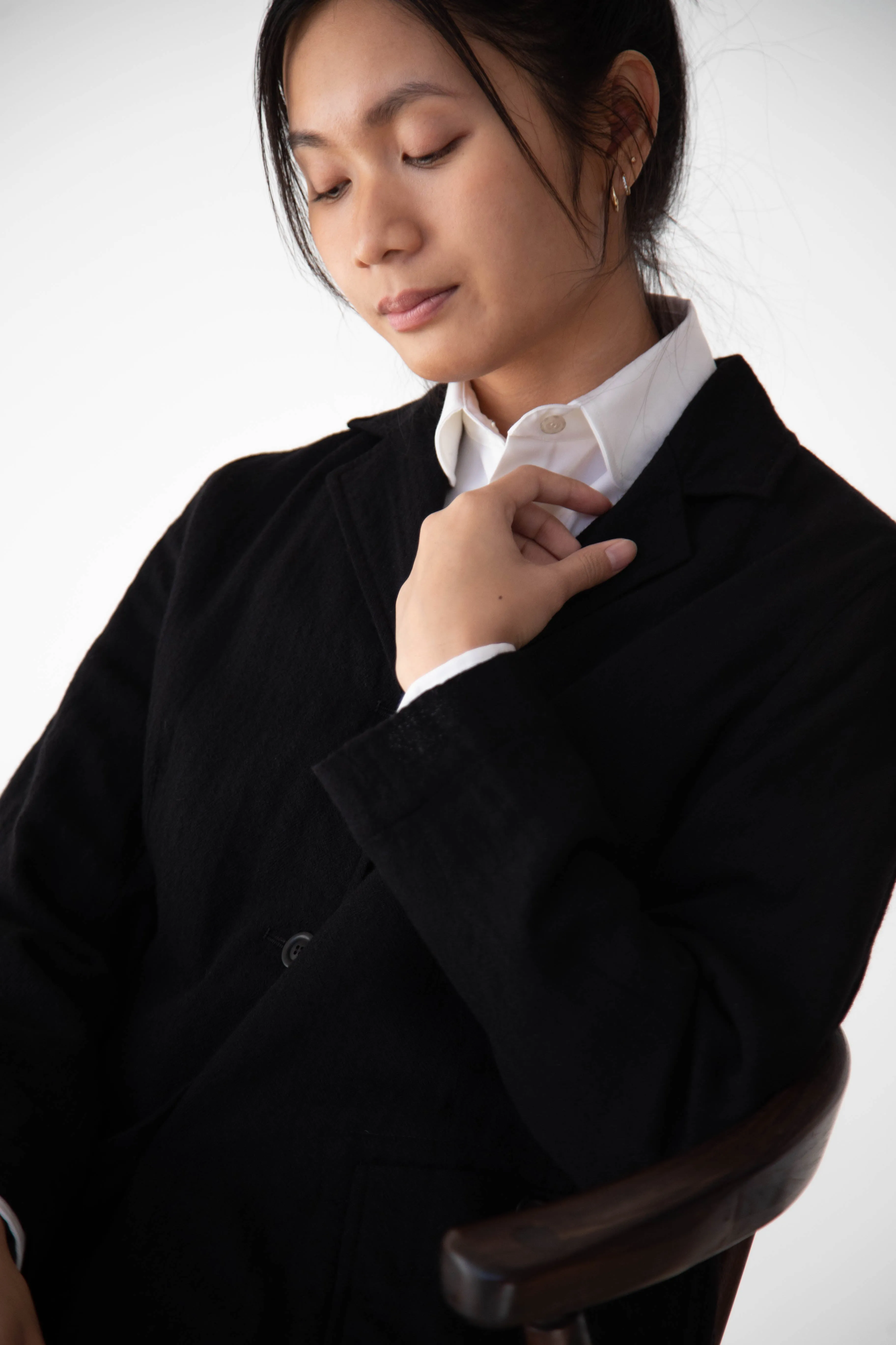 Casey Casey | Val Jacket in Black Wool