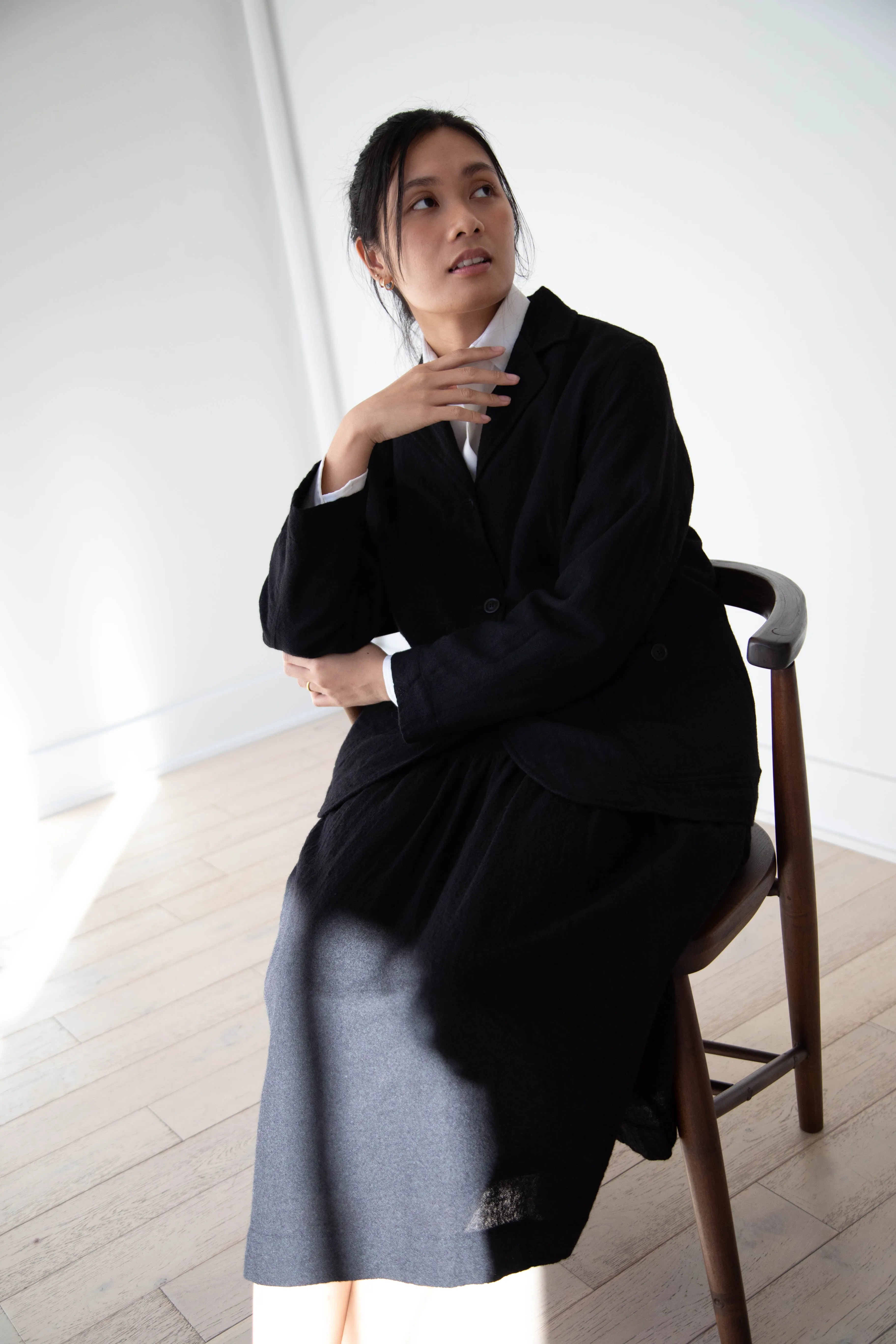 Casey Casey | Val Jacket in Black Wool