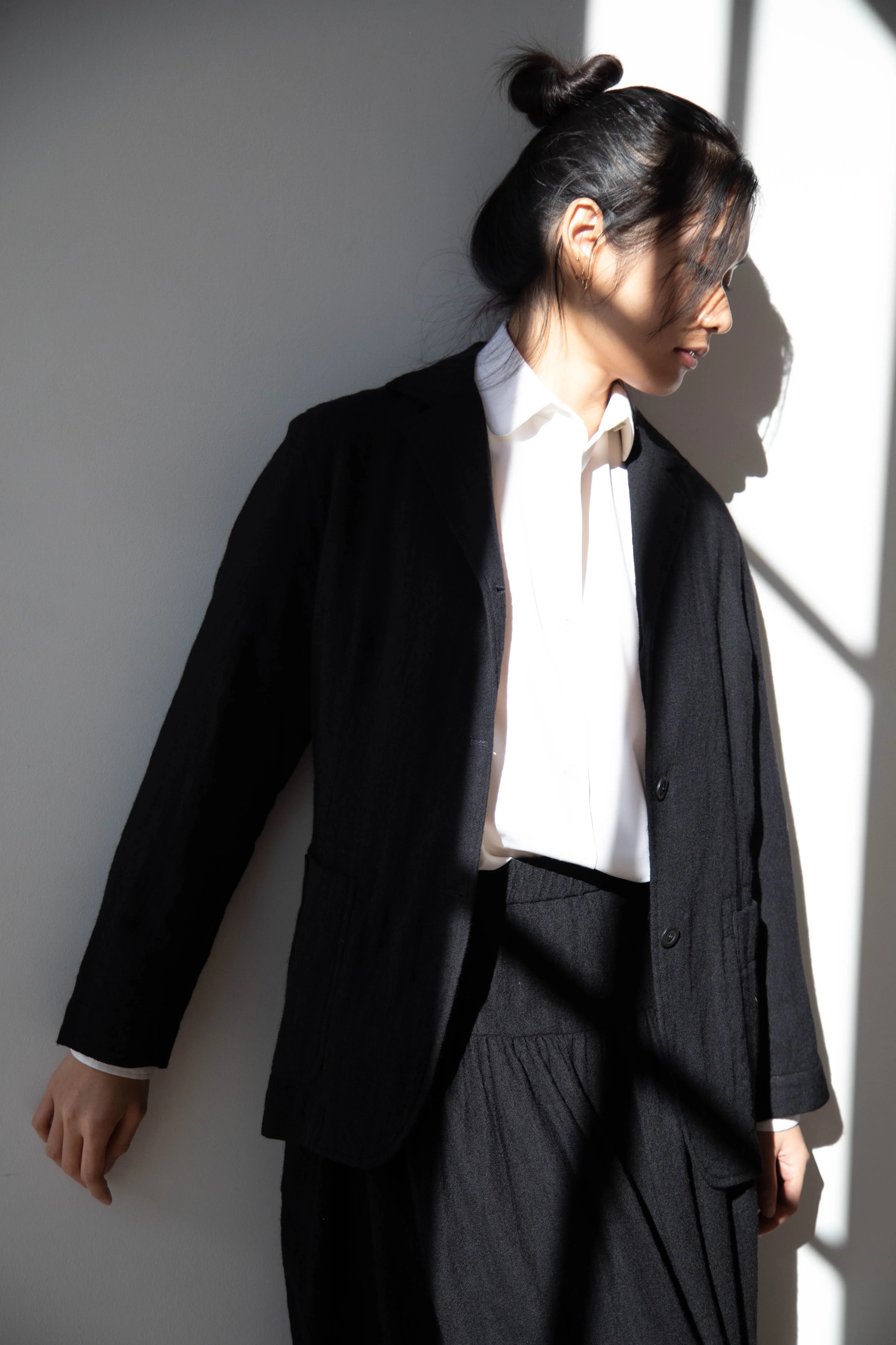 Casey Casey | Val Jacket in Black Wool