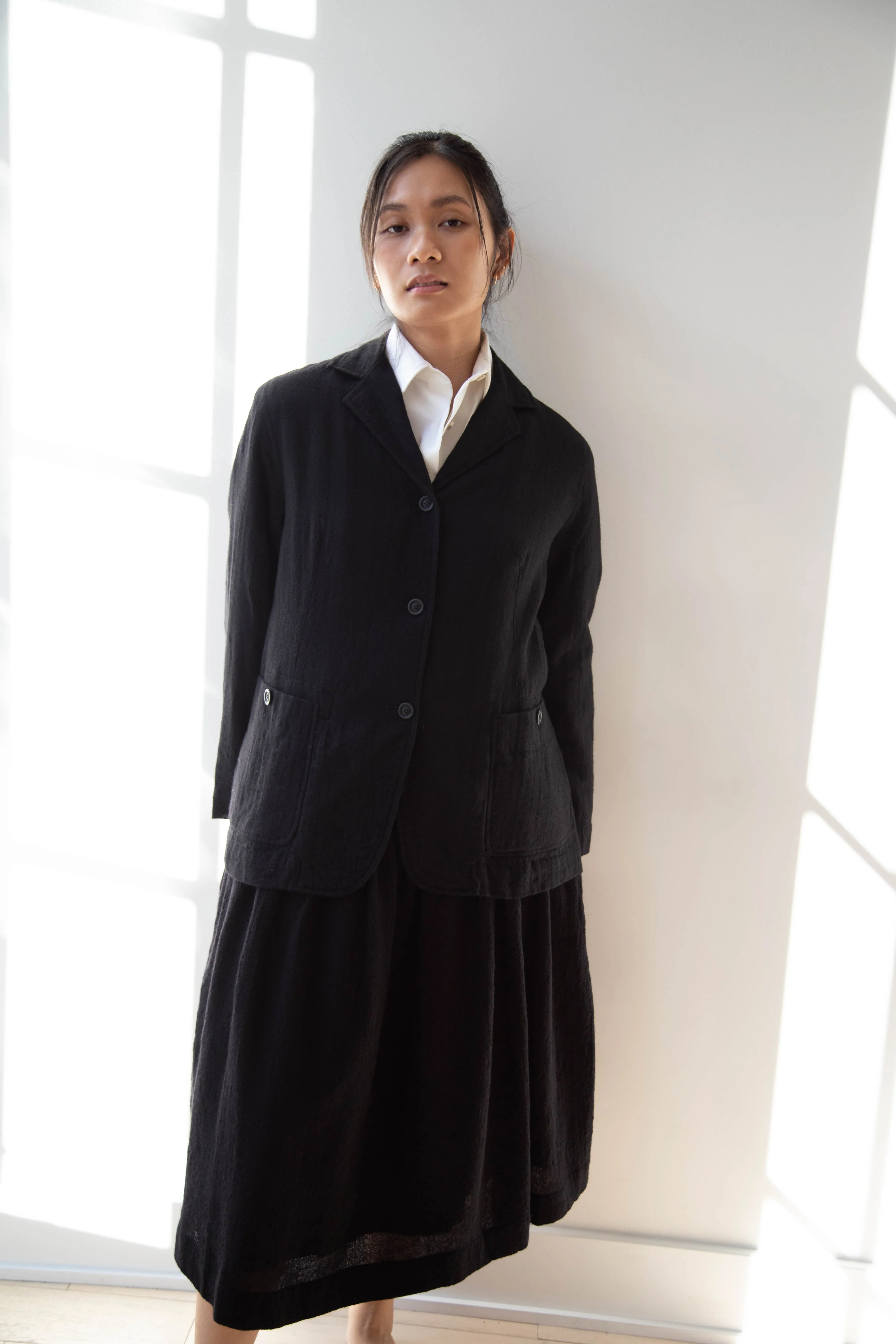 Casey Casey | Val Jacket in Black Wool