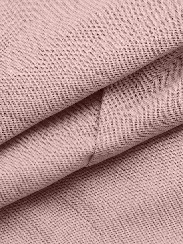 Casual Dress Cotton Dress Shift Dress Midi Dress Green Blue Pink Sleeveless Pure Color Spring Summer V Neck Basic Daily Weekend Loose Fit  S M L XL XXL 3XL 4XL for Women