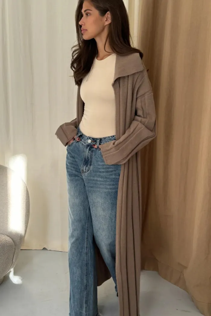 Charli Dasha Cardigan in Taupe
