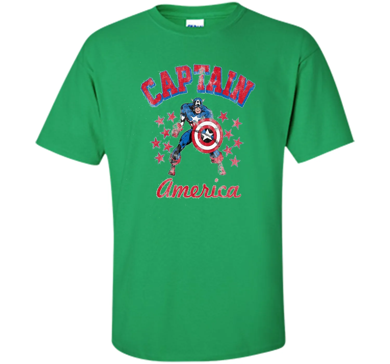 Classic Captain America Stars Graphic T-Shirt