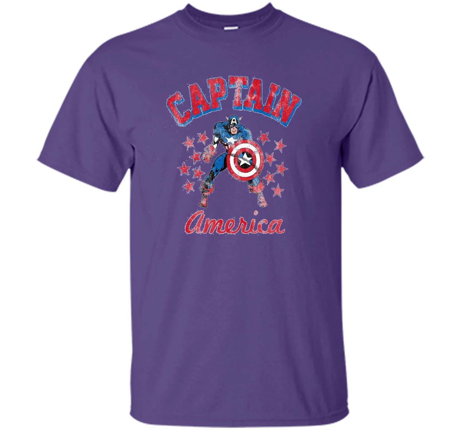 Classic Captain America Stars Graphic T-Shirt