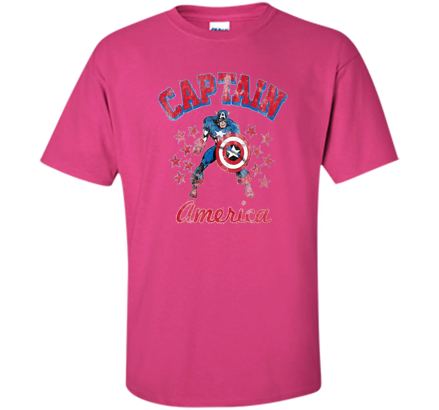 Classic Captain America Stars Graphic T-Shirt