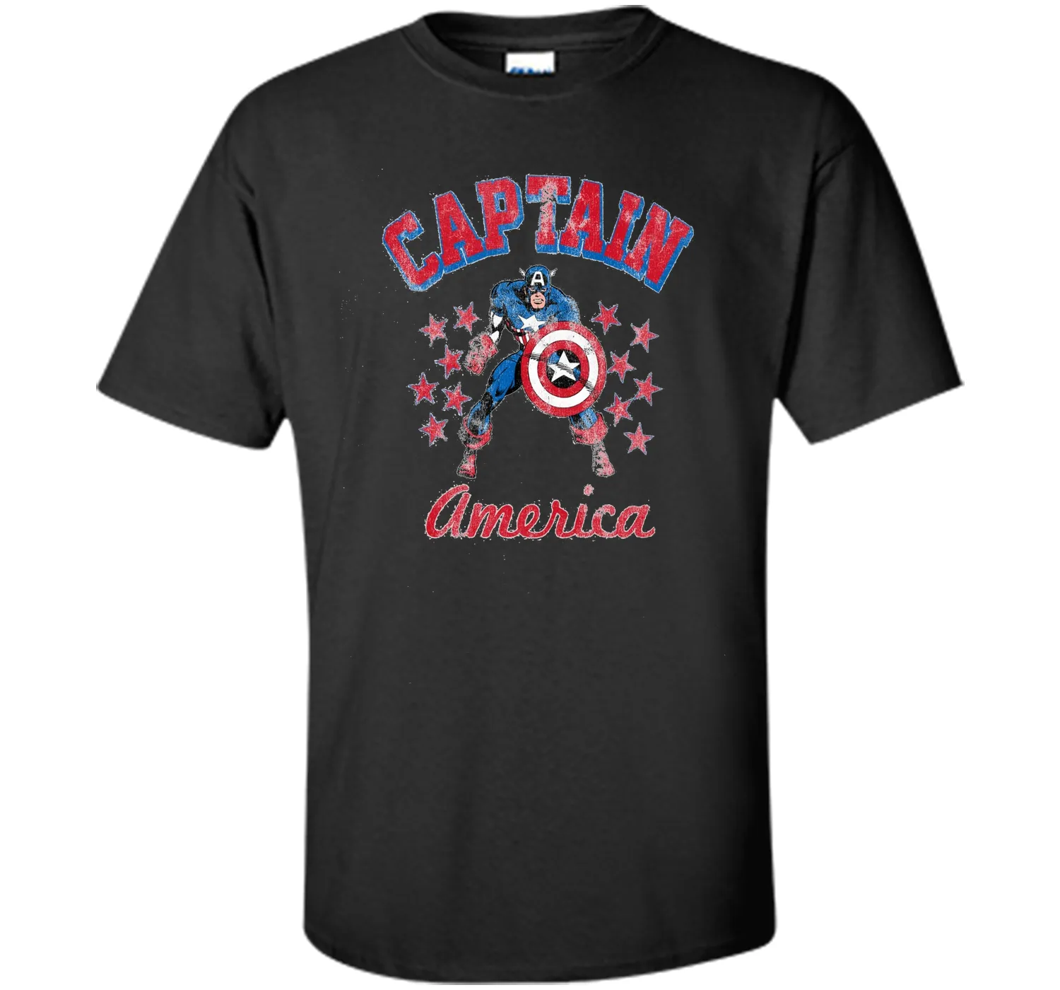 Classic Captain America Stars Graphic T-Shirt
