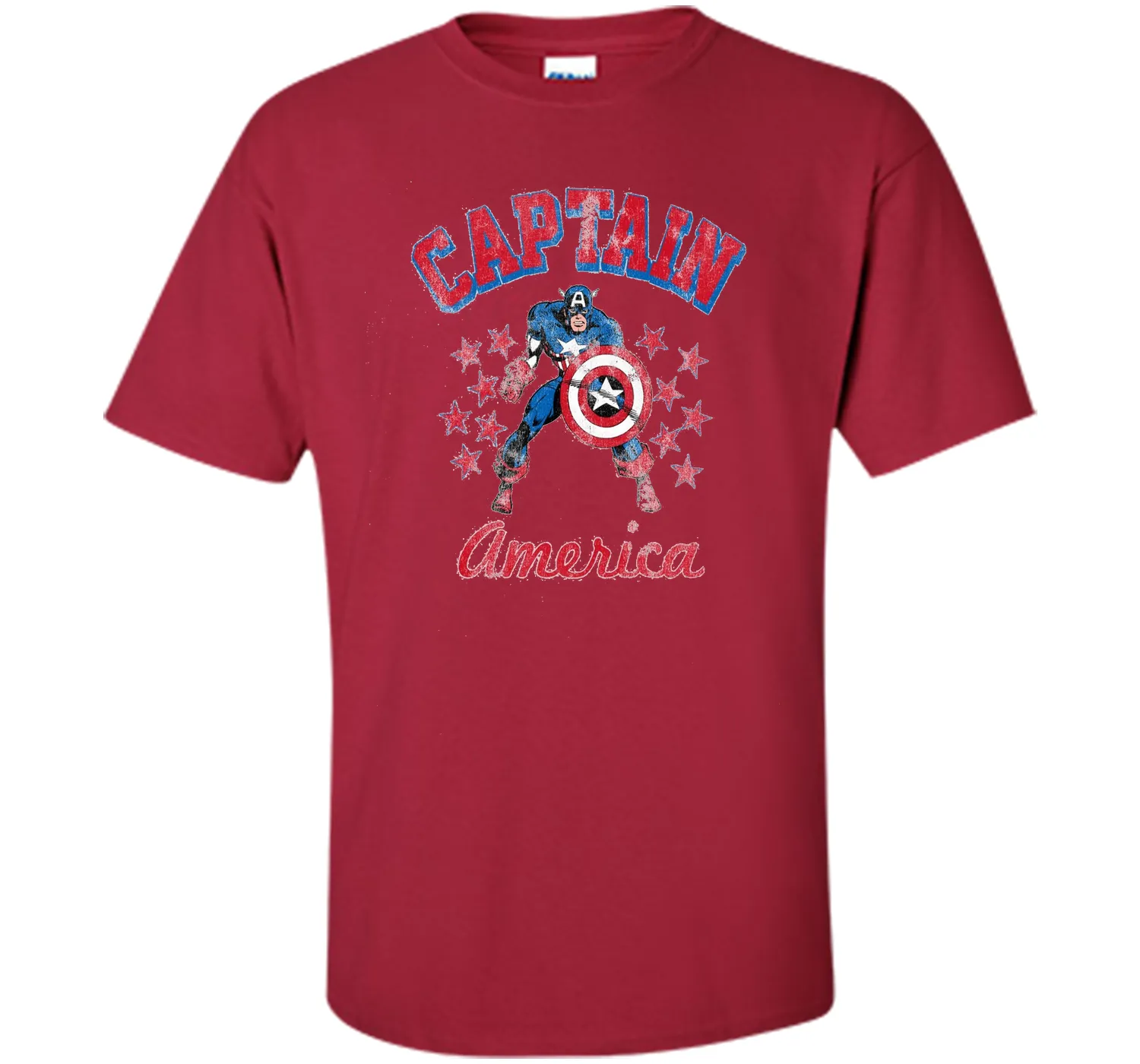 Classic Captain America Stars Graphic T-Shirt