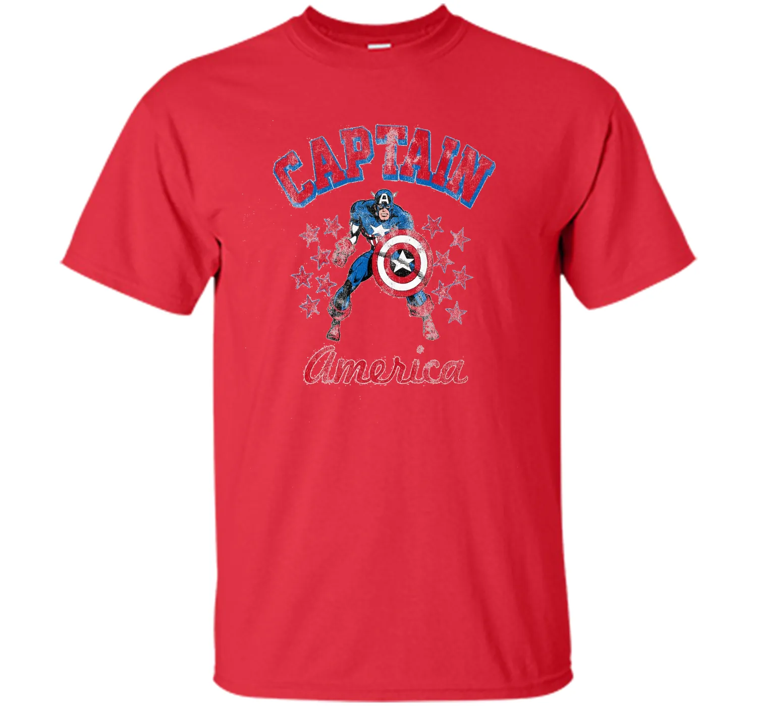 Classic Captain America Stars Graphic T-Shirt