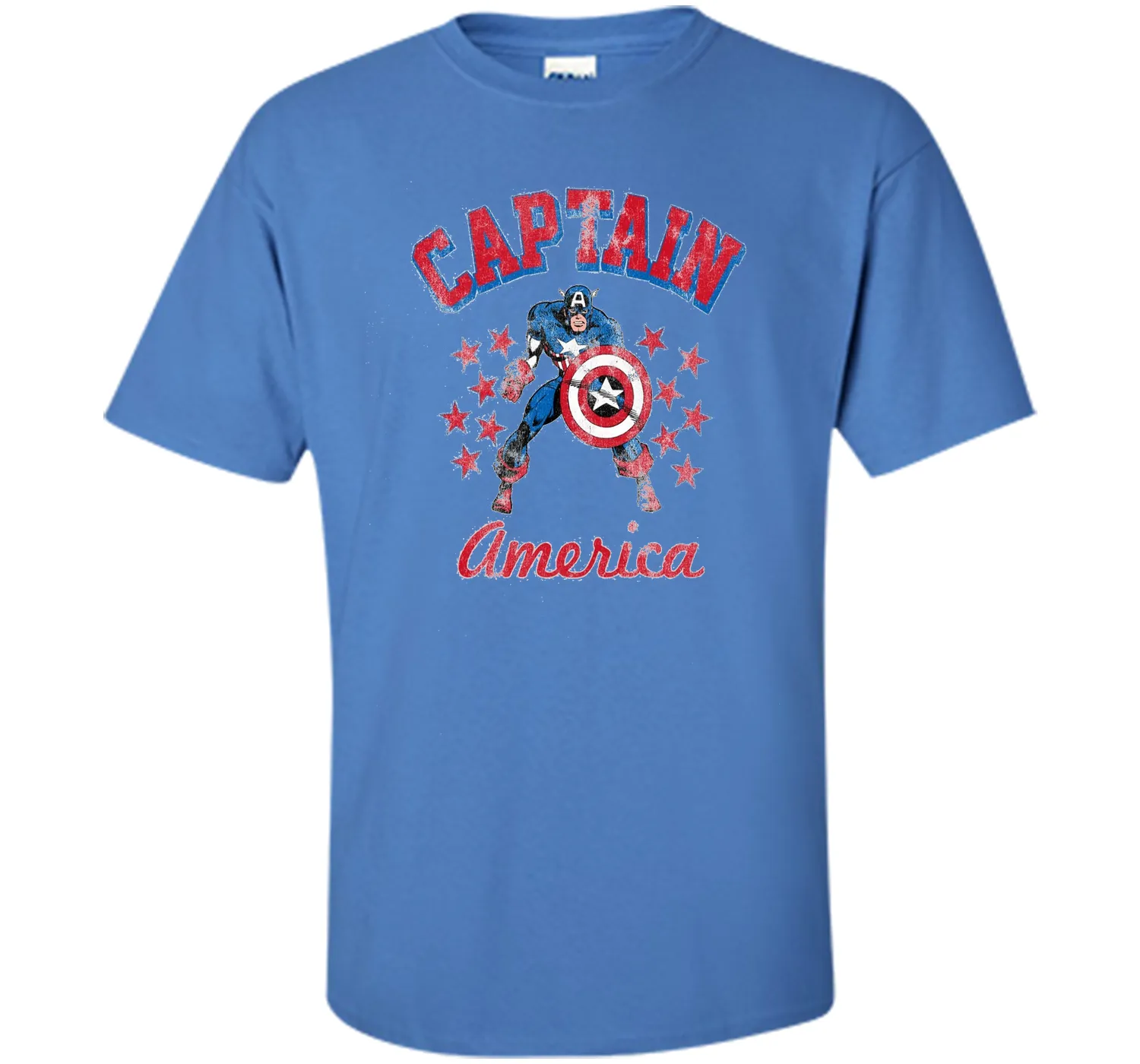 Classic Captain America Stars Graphic T-Shirt