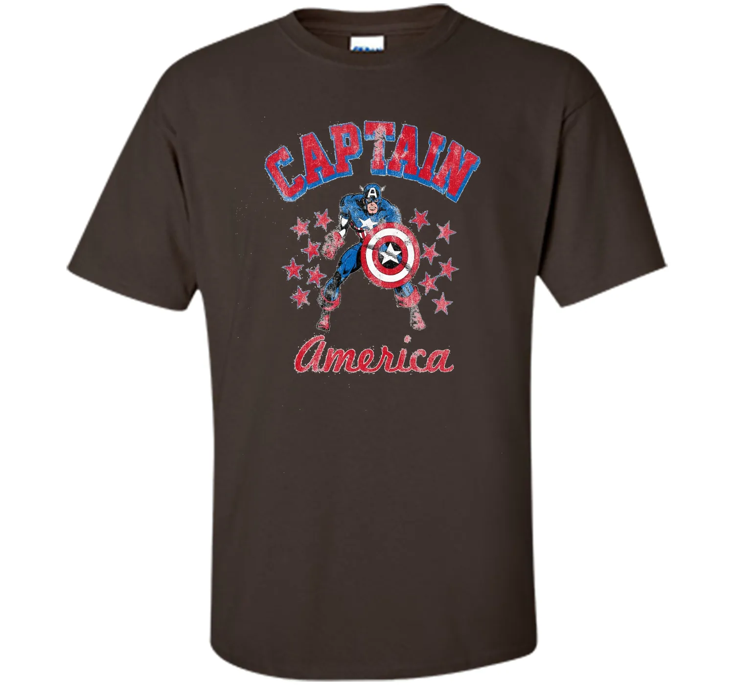 Classic Captain America Stars Graphic T-Shirt