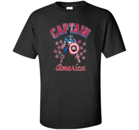 Classic Captain America Stars Graphic T-Shirt